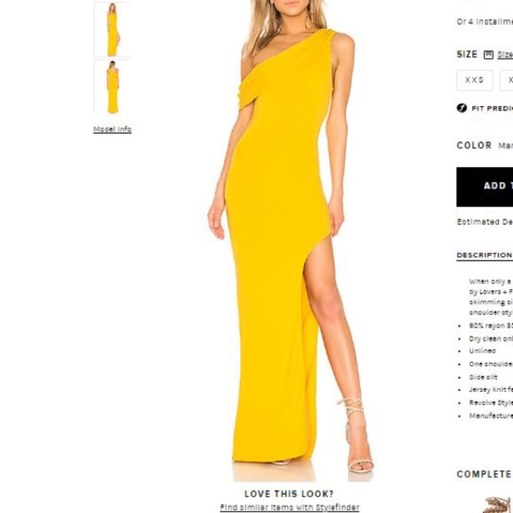 Marigold Gown - Lovers + Friends 💛